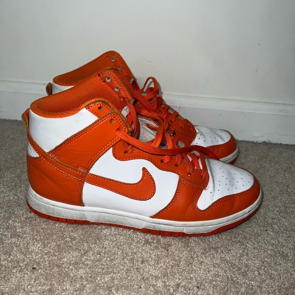 Nike Orange and White Sneakers - Picture 4 of 6
